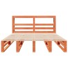Cadre de lit sans matelas cire marron 120x190cm bois pin massif 