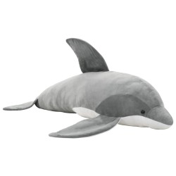Dauphin en peluche Gris 