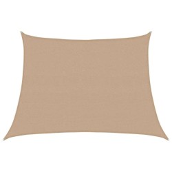 Voile d'ombrage 160 g/m² Taupe 4/5x3 m PEHD 