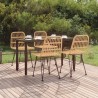 Ensemble à manger de jardin 5pcs Résine tressée 