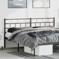 Tête de lit métal noir 193 cm 