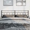 Tête de lit métal noir 193 cm 
