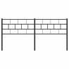 Tête de lit métal noir 193 cm 