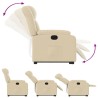 Fauteuil inclinable Crème Tissu 