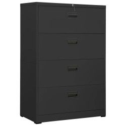 Classeur Anthracite 90x46x134 cm Acier 