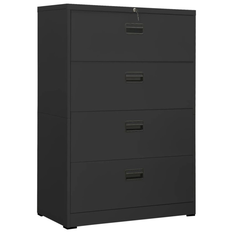 Classeur Anthracite 90x46x134 cm Acier 