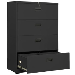 Classeur Anthracite 90x46x134 cm Acier 