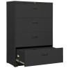 Classeur Anthracite 90x46x134 cm Acier 