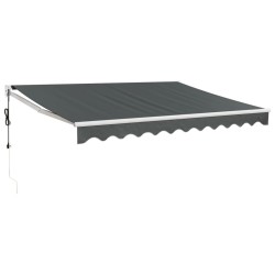 Auvent rétractable automatique anthracite 3,5x2,5 m 