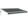 Auvent rétractable automatique anthracite 3,5x2,5 m 