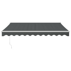 Auvent rétractable automatique anthracite 3,5x2,5 m 