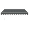 Auvent rétractable automatique anthracite 3,5x2,5 m 