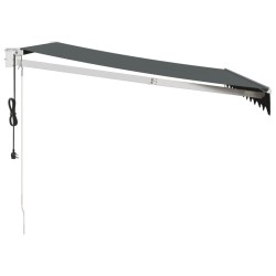 Auvent rétractable automatique anthracite 3,5x2,5 m 
