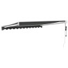 Auvent rétractable automatique anthracite 3,5x2,5 m 