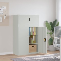 Classeur gris clair 90x40x145 cm acier 