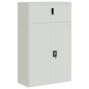 Classeur gris clair 90x40x145 cm acier 