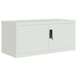 Classeur gris clair 90x40x145 cm acier 