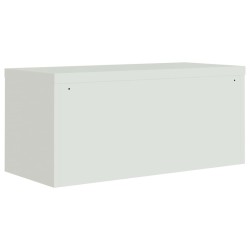 Classeur gris clair 90x40x145 cm acier 