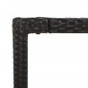 Ensemble à manger de jardin avec coussins 3 pcs Noir 