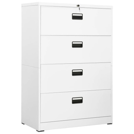 Classeur Blanc 90x46x134 cm Acier 