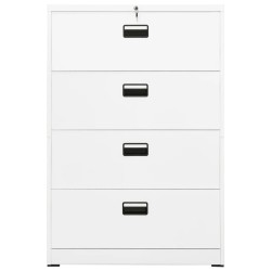 Classeur Blanc 90x46x134 cm Acier 