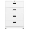 Classeur Blanc 90x46x134 cm Acier 