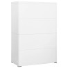 Classeur Blanc 90x46x134 cm Acier 