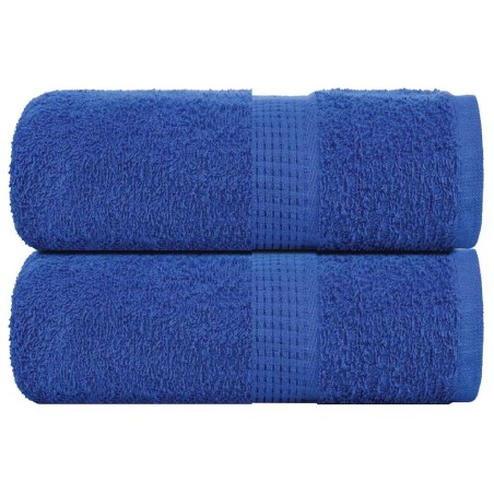 Serviettes d'invité 2 pcs bleu 30x50 cm 360 g/m² 100% coton 