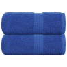Serviettes d'invité 2 pcs bleu 30x50 cm 360 g/m² 100% coton 