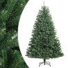 Sapin de Noël artificiel à charnières avec support vert 300 cm 