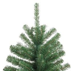 Sapin de Noël artificiel à charnières avec support vert 300 cm 