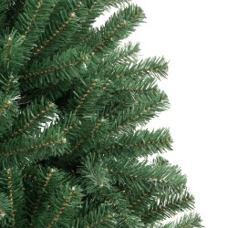 Sapin de Noël artificiel à charnières avec support vert 300 cm 