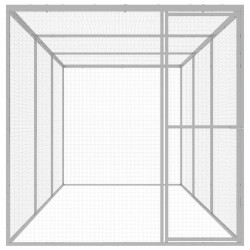 Cage pour chat 4,5x1,5x1,5 m Acier galvanisé 