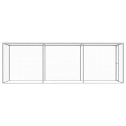 Cage pour chat 4,5x1,5x1,5 m Acier galvanisé 