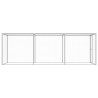 Cage pour chat 4,5x1,5x1,5 m Acier galvanisé 