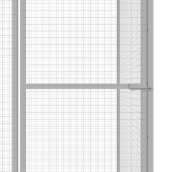 Cage pour chat 4,5x1,5x1,5 m Acier galvanisé 