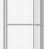 Cage pour chat 4,5x1,5x1,5 m Acier galvanisé 