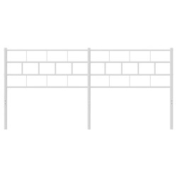 Tête de lit métal blanc 193 cm 