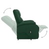 Fauteuil Vert foncé Tissu 