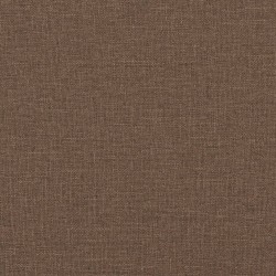 Canapé à 3 places avec repose-pieds Marron 180 cm Tissu 