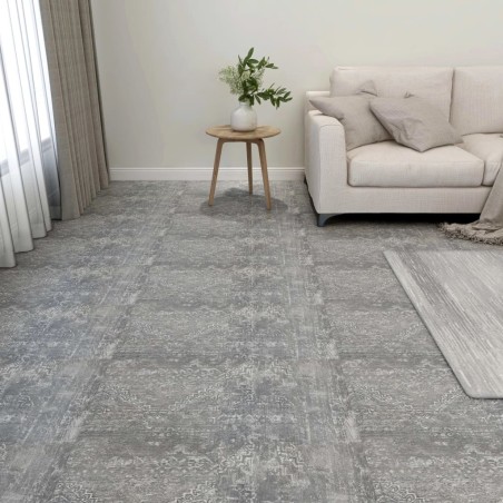 Dalles de plancher autoadhésives 20 pcs PVC 1,86 m² gris béton 