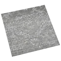Dalles de plancher autoadhésives 20 pcs PVC 1,86 m² gris béton 