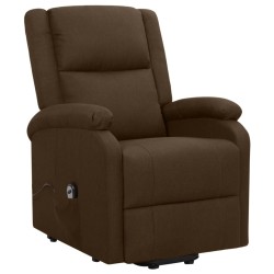 Fauteuil Marron foncé Tissu 