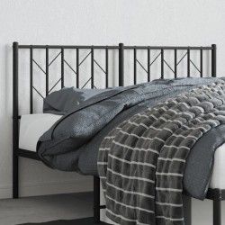 Tête de lit métal noir 140 cm 