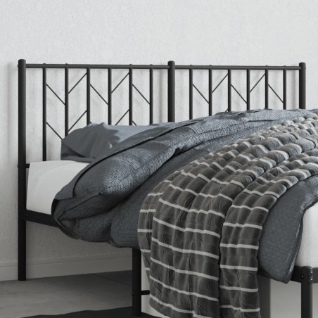 Tête de lit métal noir 140 cm 