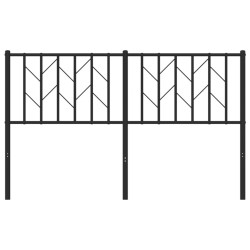 Tête de lit métal noir 140 cm 