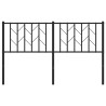 Tête de lit métal noir 140 cm 