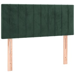 Sommier à lattes de lit avec matelas Vert foncé 90x200 cm 