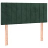 Sommier à lattes de lit avec matelas Vert foncé 90x200 cm 