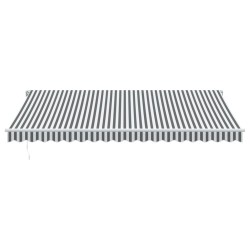 Auvent manuel rétractable anthracite et blanc 450x350 cm 